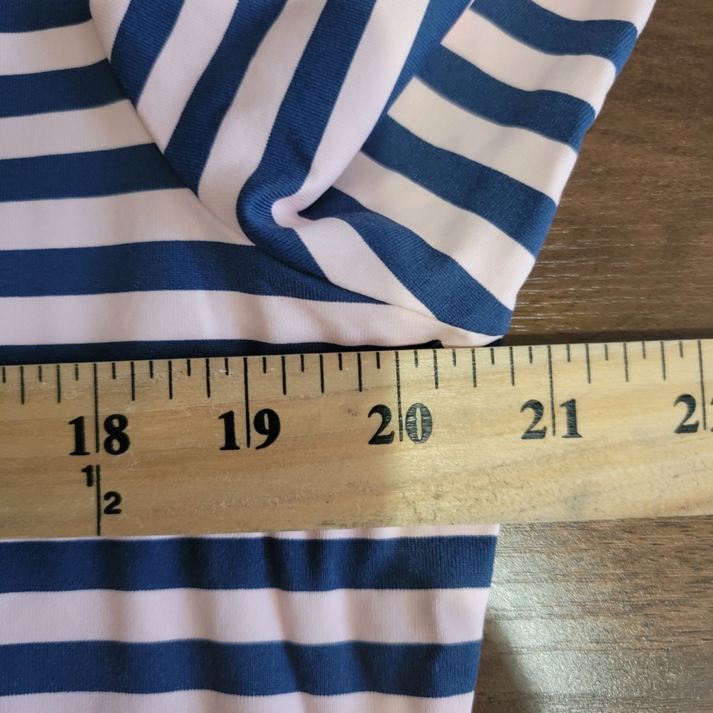 J.McLaughlin Striped Top XL Pink Blue Boat Neck Catalina Cloth Nautical Preppy - Picture 8 of 9